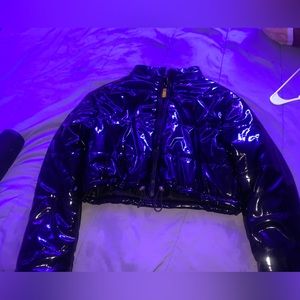 NEW BLACK CROPPED PUFFER